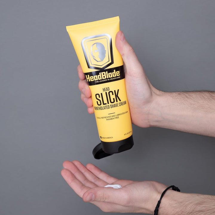 - Headslick Mentholated Shave Cream, Use It Anywhere You Shave - 8 Fl Oz