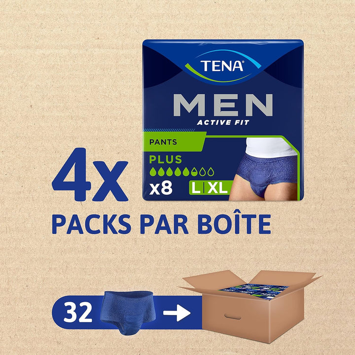 Men Active Fit Pants, Blue, Large/X-Large, Case Pack of 32(4X8)