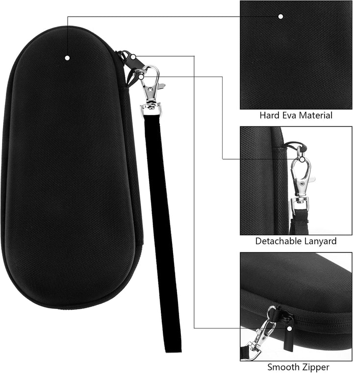 Case Compatible with Braun Shaver S3/5/7/9, Waterproof Hard Razor Storage Box for Travel Home Use with a Lanyard and Two Small Brushes