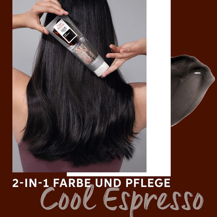 Color Fresh Mask Cool Espresso - Hair Treatment to Revitalise and Change Hair Colour - Nourishing Tint with Avocado Oil - for Dark and Black Hair - 150 Ml