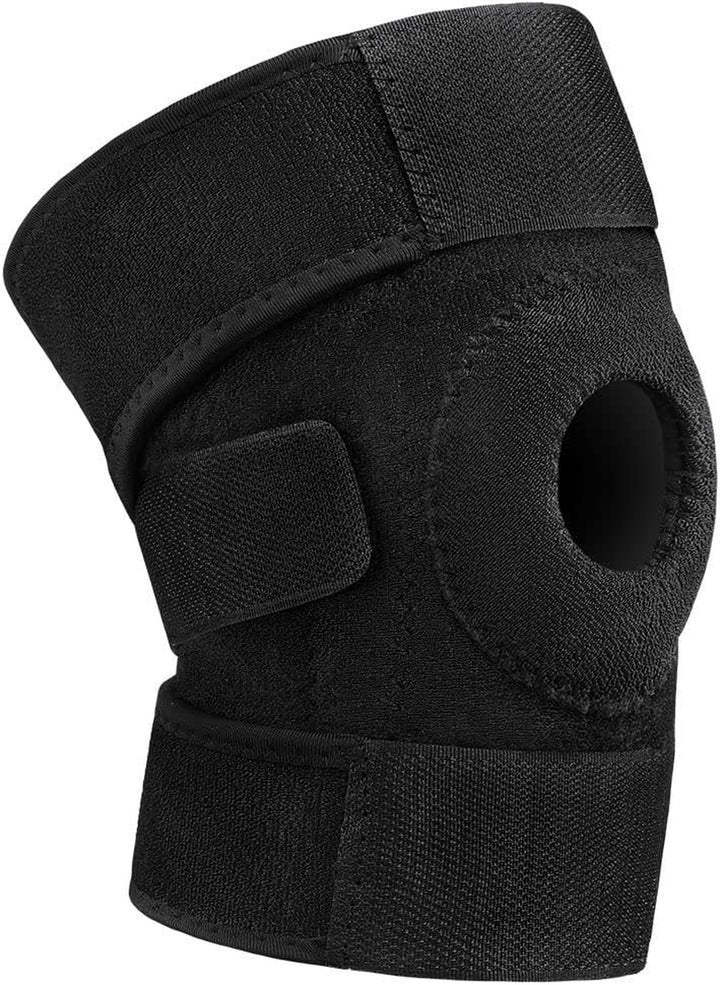 Knee Support Brace for Men and Women, Adjustable Compression Knee Patellar Tendon Support Brace for Arthritis, Joint Pain, Ligament Injury, Meniscus Tear, ACL, MCL, Tendonitis, Running, Sports