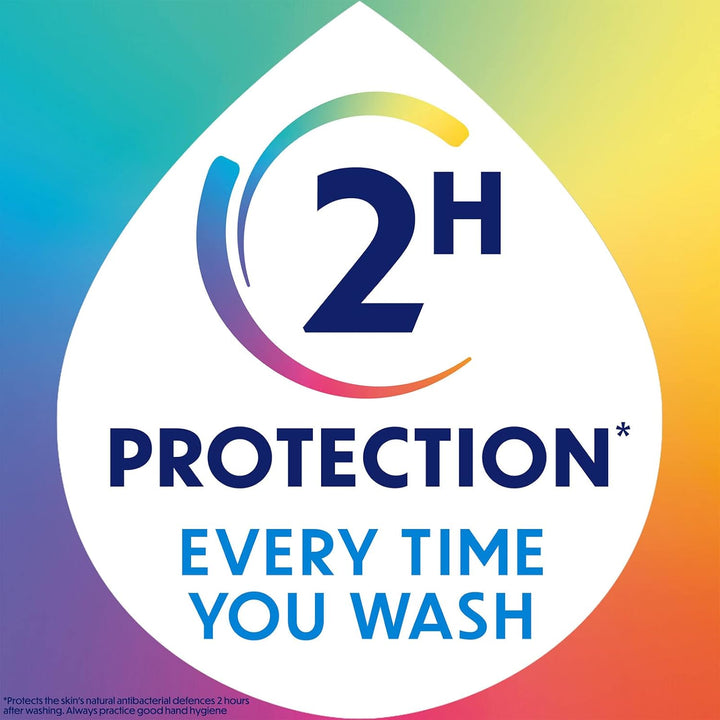 2 Hour Protection Antibacterial Moisture Hand Wash Refills, Liquid Hand Soap Eco Refill for Homes & Businesses, Caring Hand Wash, Bulk Buy, Pack of 3 X 1 Litre