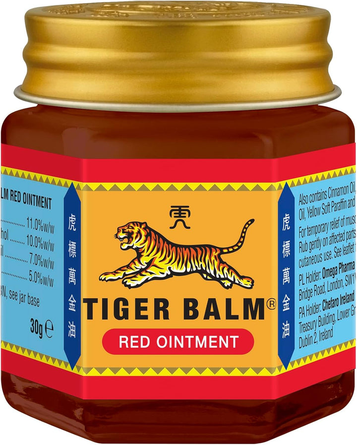 Red Ointment (30G), Effective Herbal Pain Relief, for Muscle & Back Pain