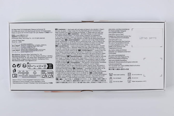 100% Blackout Sleep Mask for Women Men- Perfect Eye Sleeping Mask for Side Sleeper, Zero Eye Pressure, 3D Cutout Eyeball Movement Friendly, Ultra Soft & Comfortable Blindfold for Travel/Nap