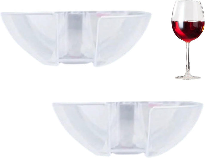 Wine Glass Holder for Shower, Hangable Cup Holder Bathtub Trays, anti Slip Wine Glass Holder, No Drill Hangable Shower Caddy for Bathroom