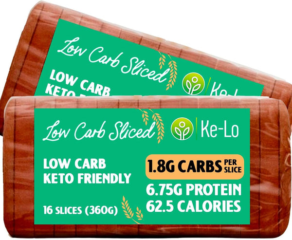 Keto-Pro Low Carb Keto Friendly Bread (2 Pack) | Keto Bread | Low Carb Bread | Low Calorie Bread Helping You Stay Fuller for Longer | Low Carb Snacks & Keto Food | Low Carb Bread UK