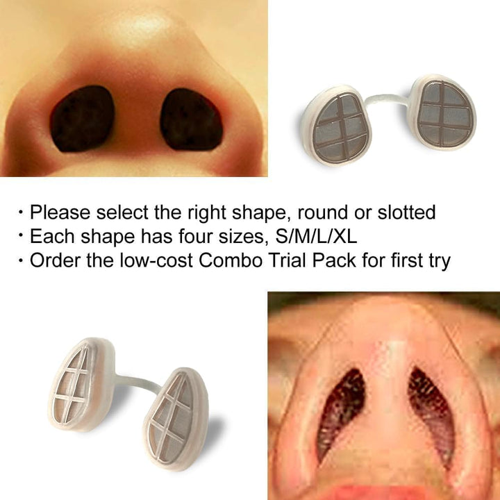 Ultra-Breathable Nasal Filters with 12 Pairs of Replacement Filters(Narrow, Medium, 3 Pack)