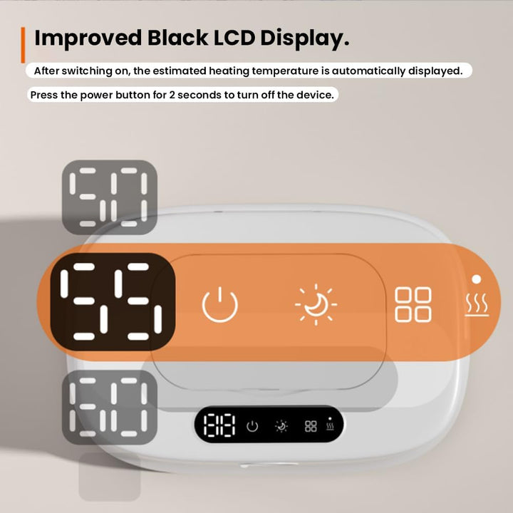 Baby Wipe Warmer with 3 Temperature & 3 Warm Night Light, Wipes Warmer for Babies, Fast Heating Wipes Warmer, Larger Capacity Wet W-Ipes W-Armer