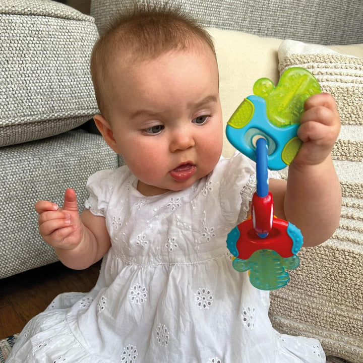 Icybite™ Keys – Soothing Teether | Multiple Teething Surfaces | Refrigerator Safe | Suitable from 3 Months Plus