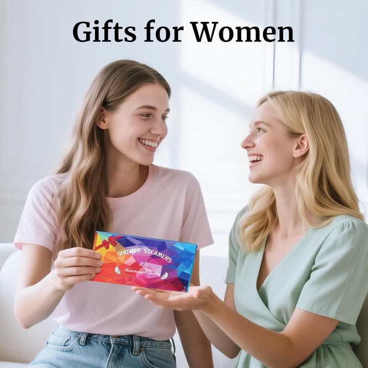Birthday Gifts for Women:  8 Pcs Shower Steamers Aromatherapy Bath Bombs SPA Self Care, Small Relaxation Thank You Gifts for Women Men Mum, Christmas Stocking Fillers Stuffers for Teen Girls