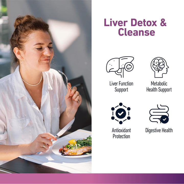 Vedic Advanced Liver Cleanse & Detox | High Strength Liver Support Capsules | 13 Essential Natural Ingredients for Healthy Liver Function | Vegan, UK Made, Premium Supplement