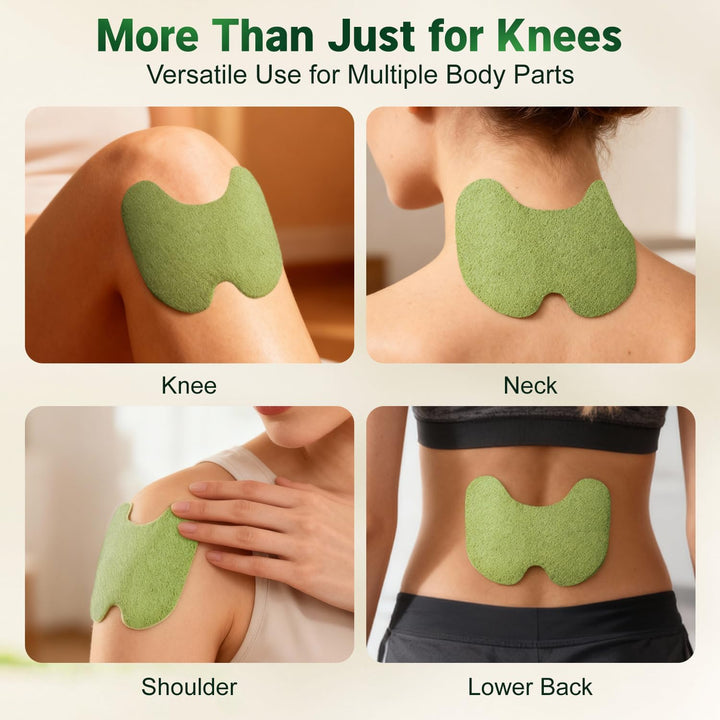 Knee Pain Relief Patches,Pain Relief Patches,45Pcs Wormwood Knee Patches for Pain Relief Herbal Knee Heat Pads for Arthritis Joint & Muscle Soreness Fast Acting Herbal Pain Relief Knee Plasters