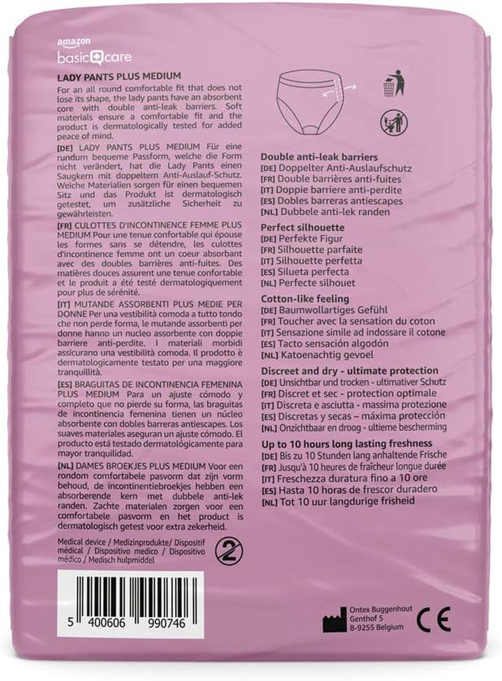 Lady Pants plus Medium – 28 Count (4 Packs of 7), White