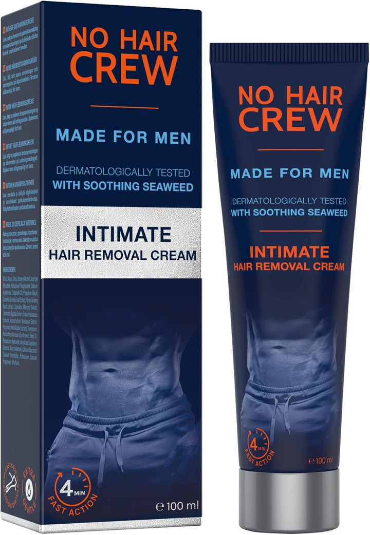 Intimate Hair Removal Cream for Men – Extra Gentle, Fast & Painless Depilation for Groin, Scrotum, Buttocks & Pubic Area – 100 Ml