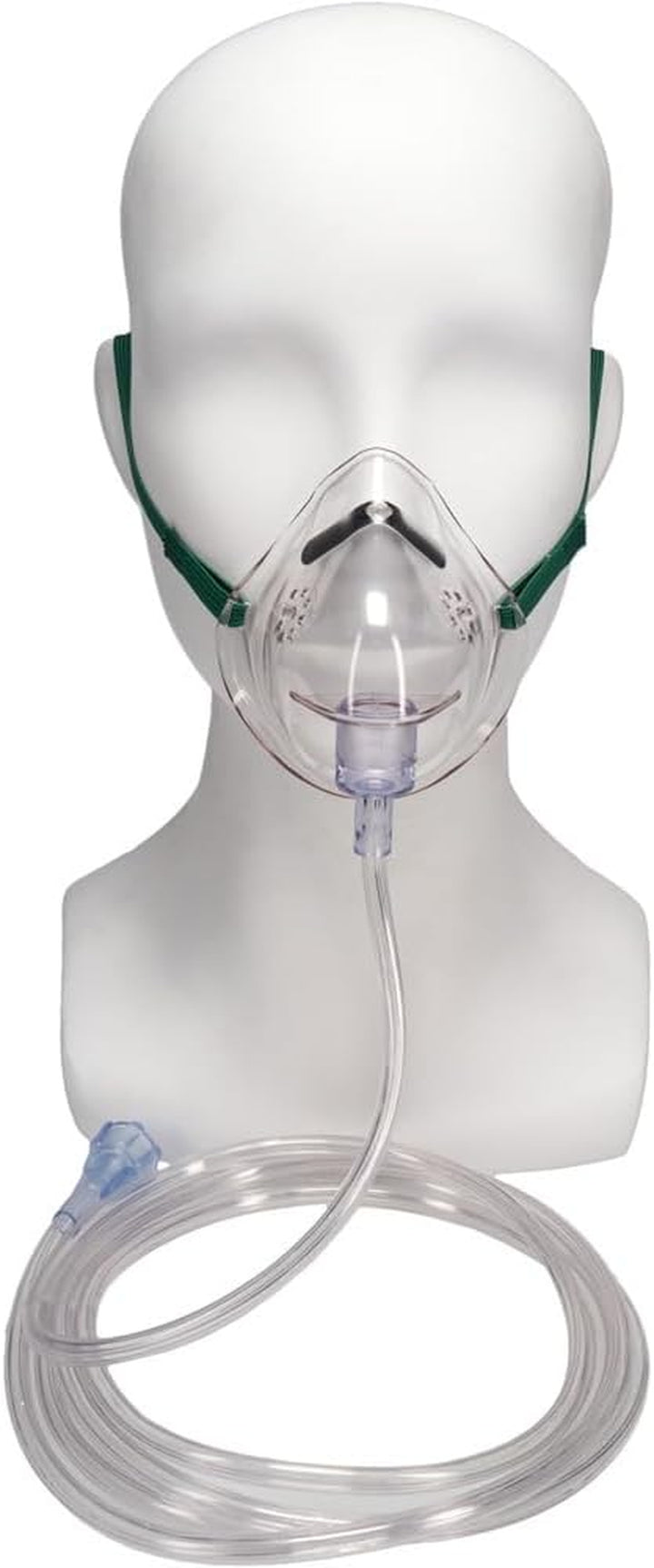 Home Oxygen Masks Medium Concentration Adult with 2.1 Metre Tube Tubing (3 Pack) | Comfortable Design, Secure Fit | Ideal for Home Oxygen Use | Dentist, Doctors, Care Homes