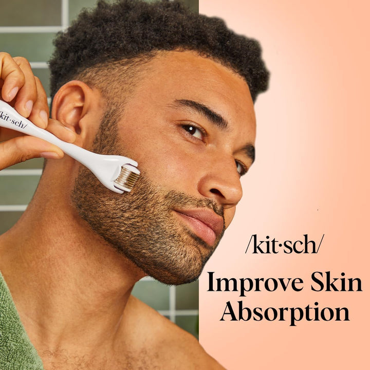 Derma Roller – Skin Care Tool & Face Roller for Boosting Absorption of Serums & Oils - Beard Derma Roller for Men - Easy-To-Use Beauty Roller for Skin, Beard & Hair Growth