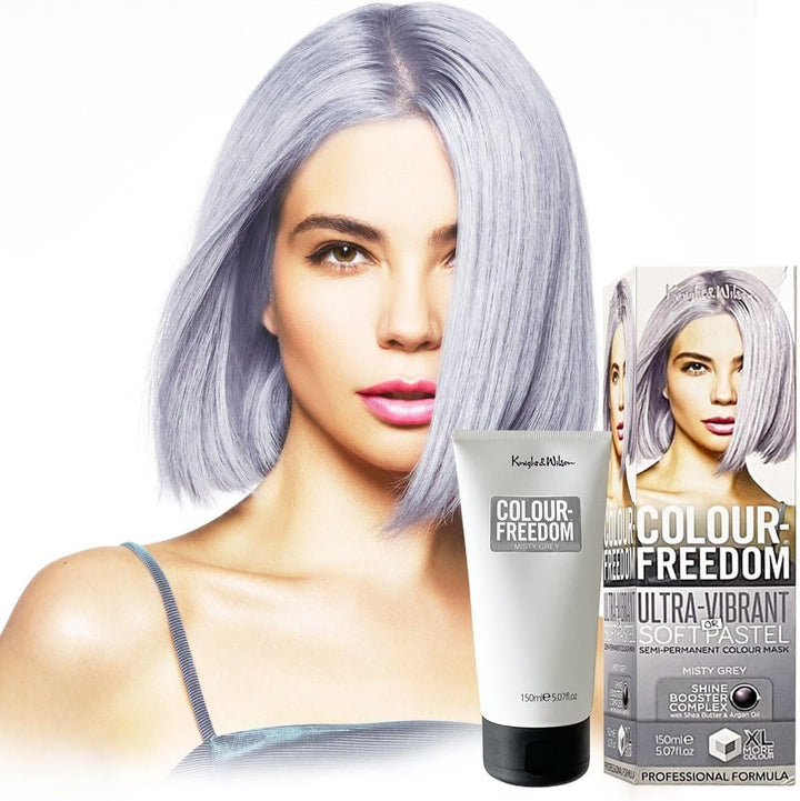 Colour-Freedom 150Ml Mystic Purple Semi-Permanent Hair Colour - Ultra-Vibrant Vegan Friendly Colour Mask with Shine Booster Complex - Ammonia Free Colour Lasts up to 6-10 Washes