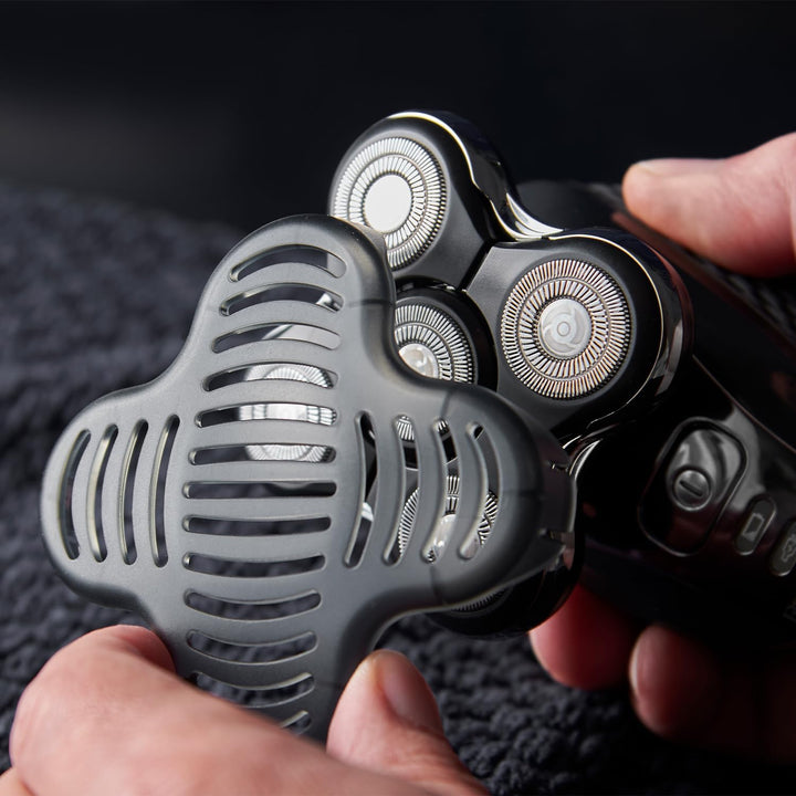 Electric Head Shaver for Bald Men (5 Cutting Heads, Skin Close Results, 0.2Mm), (Waterproof, Detail Trimmer, 50-Minute Runtime, Easy Clean Hair Pocket, Travel Pouch) Electric Razor - XR1501