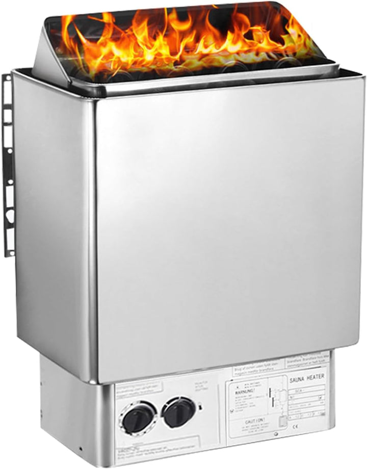 6KW Electric Sauna Heater, Sauna Stove Oven Dry Steam Sauna, with Integrated Internal Control, Personal Commercial for 6M³ Room