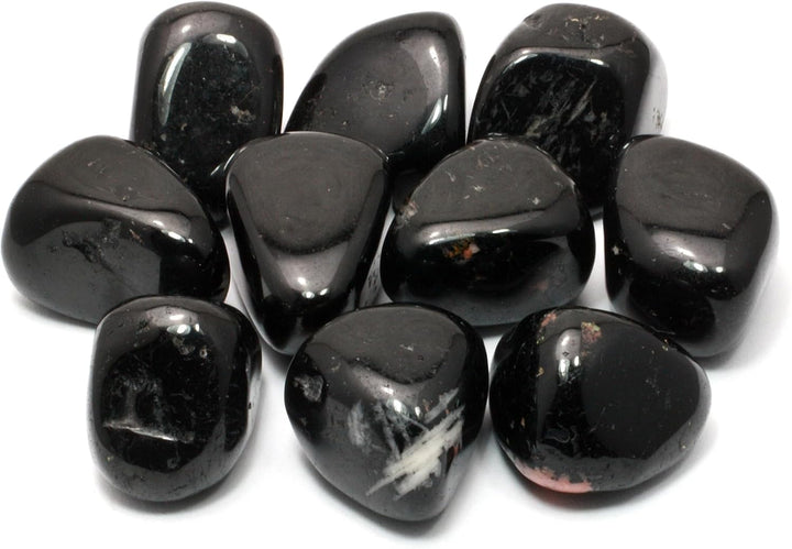 Black Tourmaline Tumble Stone (20-25Mm) - Pack of 5