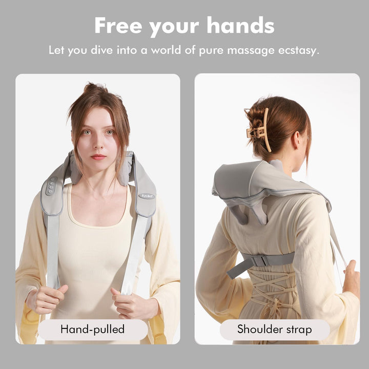 Neck Massager, Back Massager with Heat for Neck, Back, Shoulder, Foot, Leg, Use at Home, Car, Office, Gifts for Men, Women, Dad, Mother, Wife, Husband