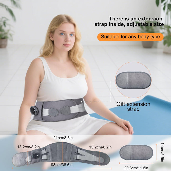 Christmas Gifts for Women Men - Cordless Heating Pad for Back Pain Relief,Gifts for Him/Her/Mum/Dad, Portable Lower Back Massager,Electric Heat Pad,3 Heat Levels 3 Vibration