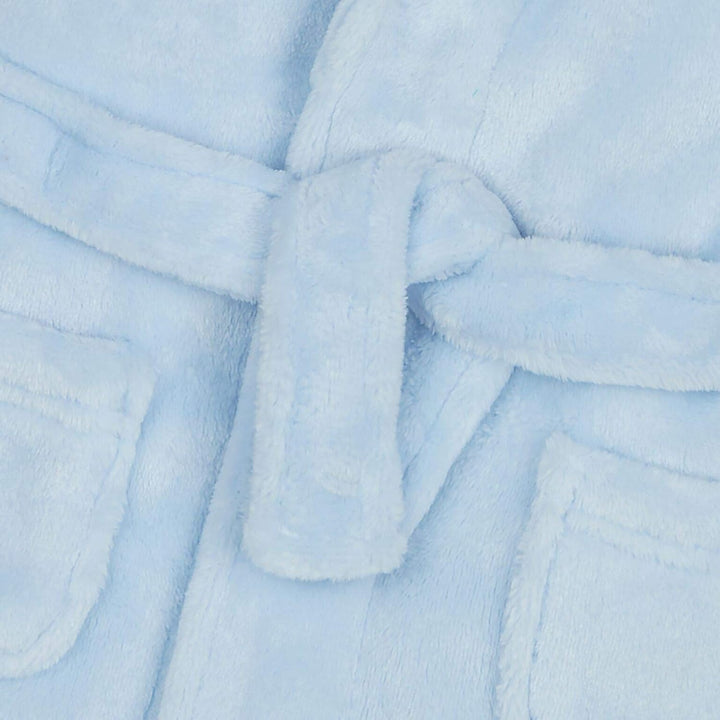 Personalised Baby Bathrobe Hooded Fleece Dressing Gown Super Soft Gifts Bath Robe for Boys Girls Cute Teddy Ears 0-4 Years