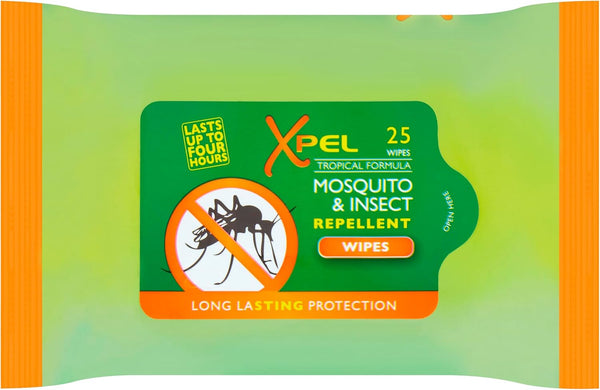 2 Pack Anti-Mosquito & Insect Repellent Wipes Long Lasting Protection 50 Wipes