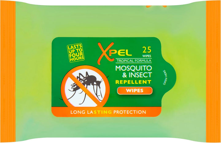 2 Pack Anti-Mosquito & Insect Repellent Wipes Long Lasting Protection 50 Wipes