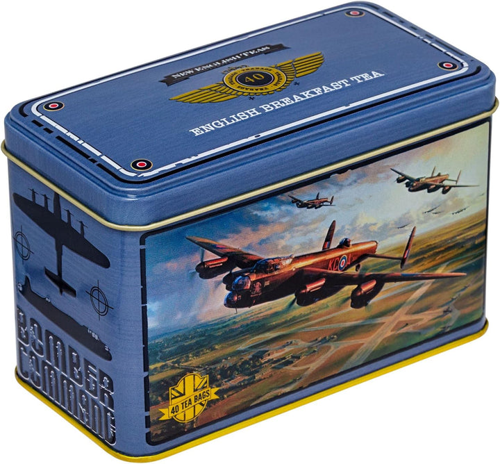 Lancaster Bomber Tea Tin with 40 Breakfast Teabags