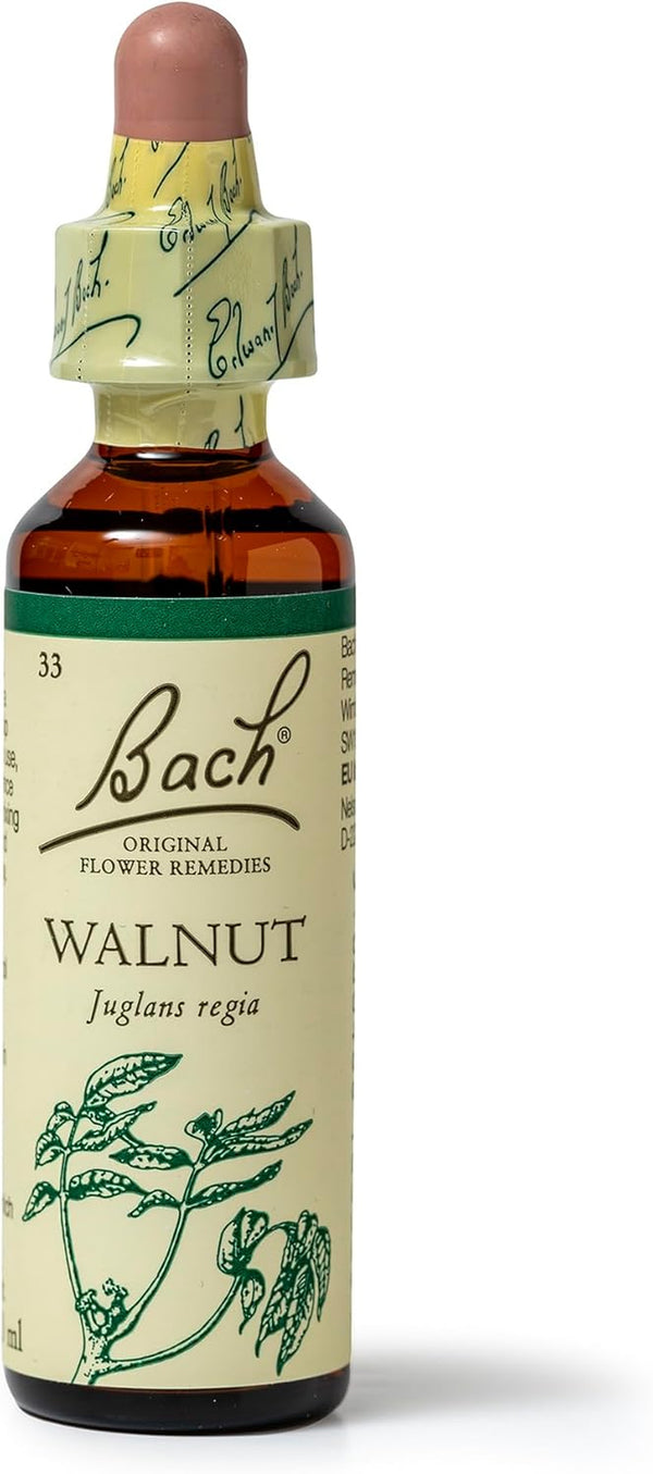Bach Original Flower Remedies (Walnut) Stand Your Ground, Accept Change, Emotional Wellness, Natural Flower Essence, 20Ml