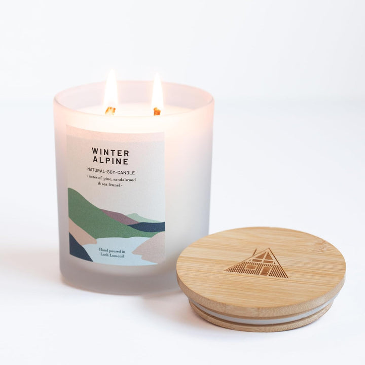 Wild Forest - Organic & Vegan, Luxury Scented Soy Wax Candles. Hand Poured in Loch Lomond, Scotland |  Limited (+8 Scent Options, X2 Sizes) 450G