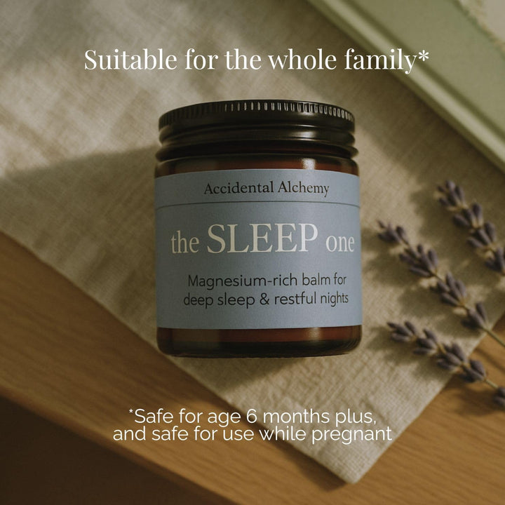 The Sleep One - Magnesium Butter Sleep Balm for Deep Sleep & Relaxation - Moisturising Magnesium Cream with Lavender, Juniper, Clary Sage, Sweet Orange - 120 Ml