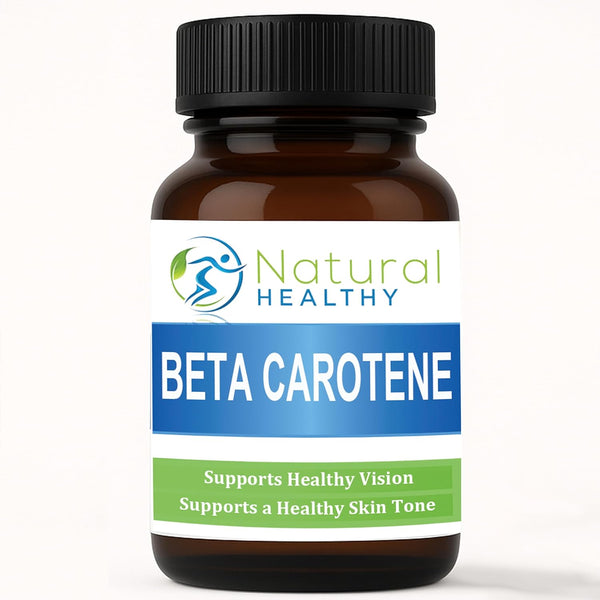 Beta Carotene 8Mg - Source of Provitamin a - 120 Tablets - Suitable for Vegans