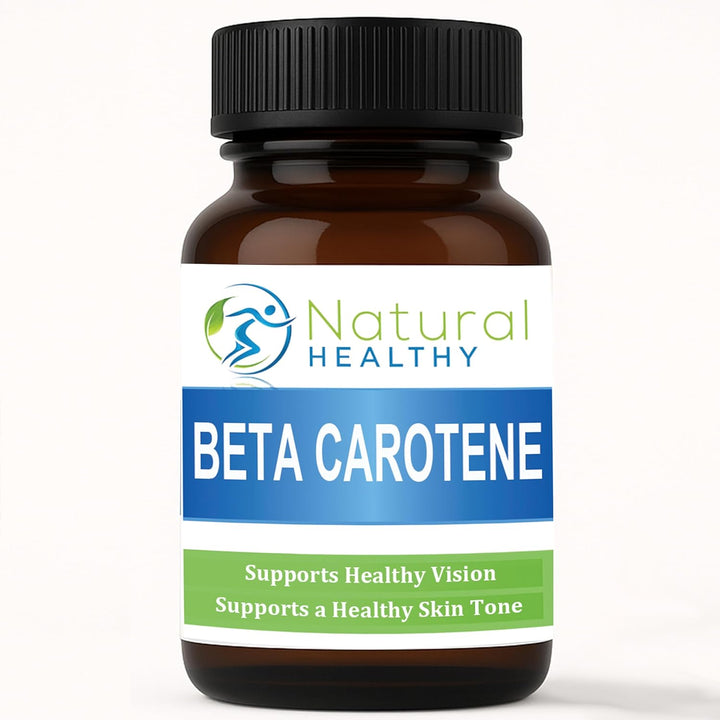Beta Carotene 8Mg - Source of Provitamin a - 120 Tablets - Suitable for Vegans