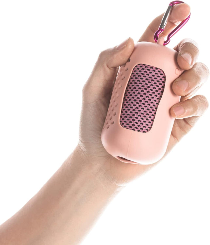 Cooling Sports Towel, Quick-Dry Ice Cold Gym Towel for Summer (Pink)