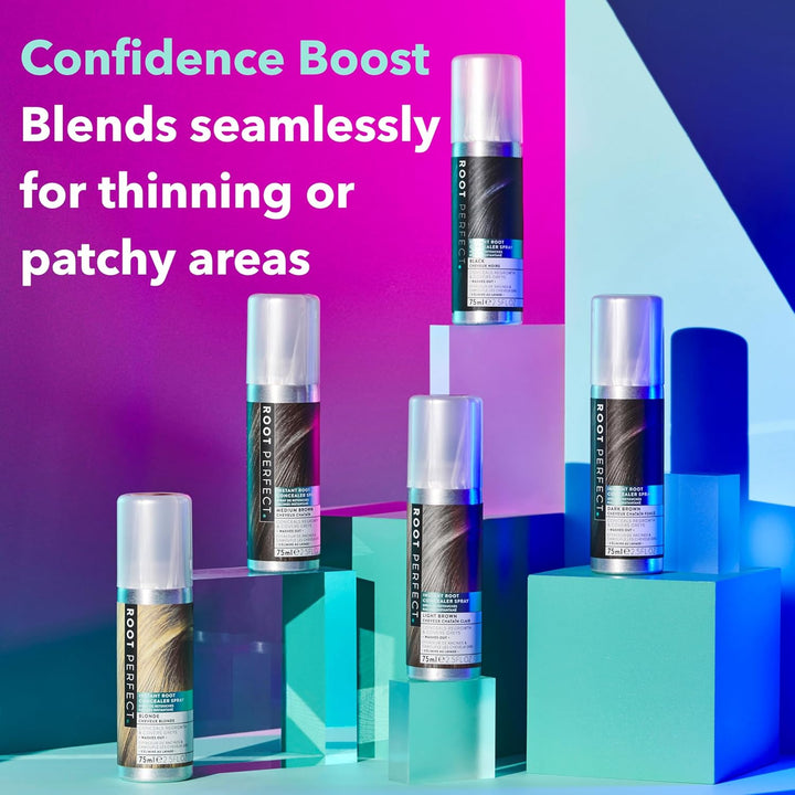 Root Touch up Spray – Dark Brown, Instant Root Concealer for Grey Coverage, Temporary Hair Colour Spray, Quick-Dry, Hair Disguise Solution, 75Ml