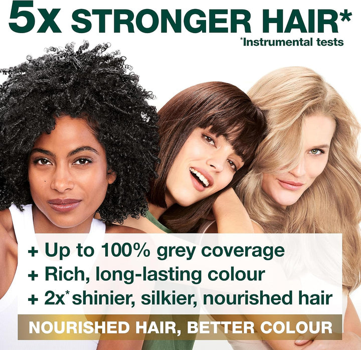 Nutrisse Ultra Crème Vegan Hair Dye, 3 Darkest Brown. Ensures 100% Grey Coverage and Intense, Rich 8-Week Colour. This No-Ammonia, Vegan Formula Provides a Deep, Beautiful Dark Shade.