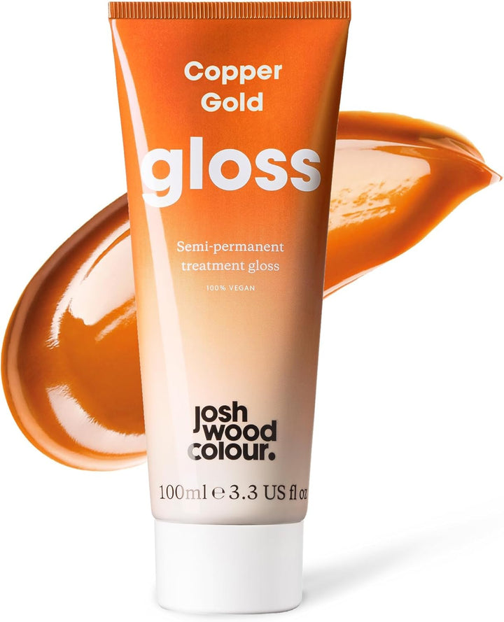 Josh Wood Hair Gloss (Caramel) - Semi-Permanent Gloss Refreshes and Enriches Brown Locks, Adds Warm Caramel Tones - Lasts up to 6 Washes - 100% Vegan - Cream (100Ml)