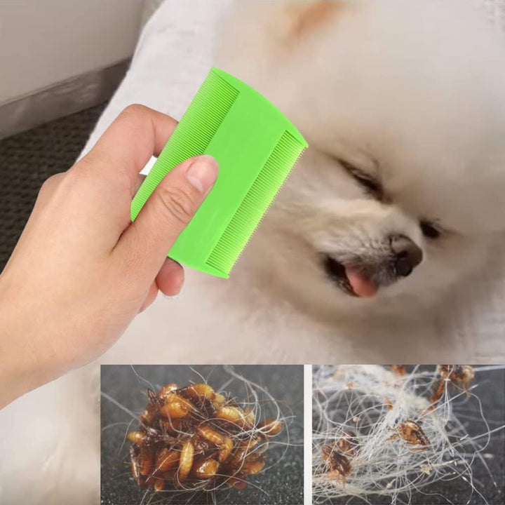 Hair Lice Comb, 2 PCS Lice Combs, Flea Lice Combs, Double Sided Teeth Comb, for Grooming and Removing Dandruff