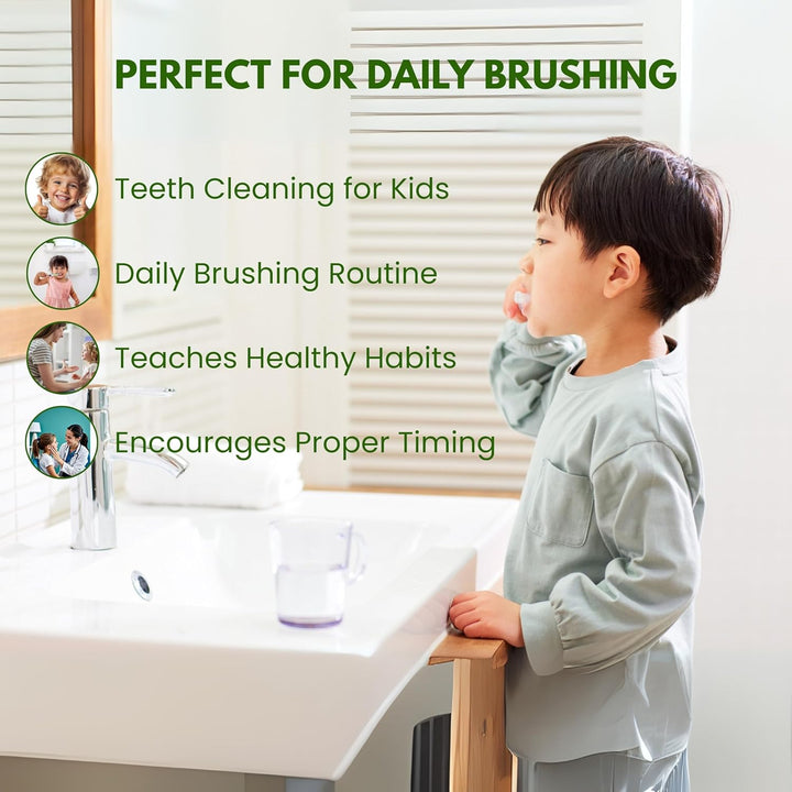 Timer Flashing Toothbrush for Kids – Dinosaur Design with 2-Minute Timer, Fun and Engaging Oral Care Routine