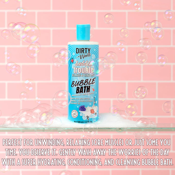 Bubble Trouble Bubble Bath 500Ml – Creamy & Nourishing Bubble Bath with Shea Butter & Signature Scent – Relaxing, Aromatherapy Soak for Soft Skin & Stress Relief