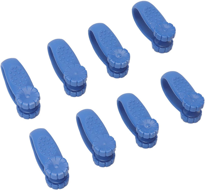 Hand Acupressure Clamp/Holder Set Plastic Headache Relief Massager Tool for Busy Professionals (Blue)