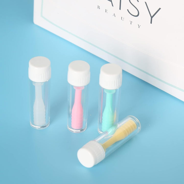 Silicone Contact Lens Inserter, 4 Pcs Contact Lense Applicator Lens Suction Holder Soft Contact Lens Remover Portable Travel Lens Remover for Home Travel Outdoor Exercise