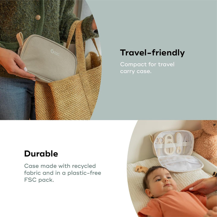 Baby Grooming Kit, Baby Nail Kit, Baby Healthcare Kit, 9 Baby Essentials for Newborn, Sand