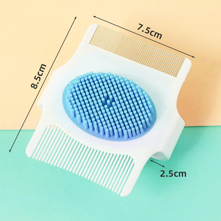 Cradle Cap Brush and Comb, Cradle Cap Brush, Baby Cradle Cap Brush, Baby Scalp Brush, Cradle Cap Brush for Newborns, Toddler Scrubbers Exfoliator Brush Help Gently Massage Care Scalp