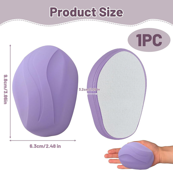 Crystal Hair Remover for Purple Nano Glass Remover - Gentle Body Hair Removal Tool, Easy Magic Hair Eraser for Women, Suitable for All Parts of the Body, Makes Skin Soft and Silky