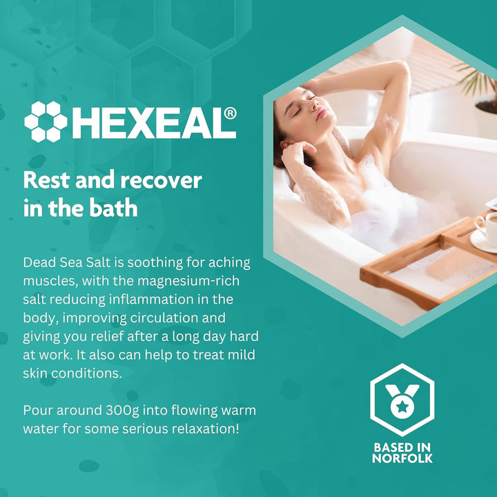 Dead Sea Salt 10Kg – 10Kg Bucket of Food Grade Coarse Dead Sea Salt for Soothing Baths, Beauty & Cosmetics – 100% Natural Salts for Bathing & Relaxation