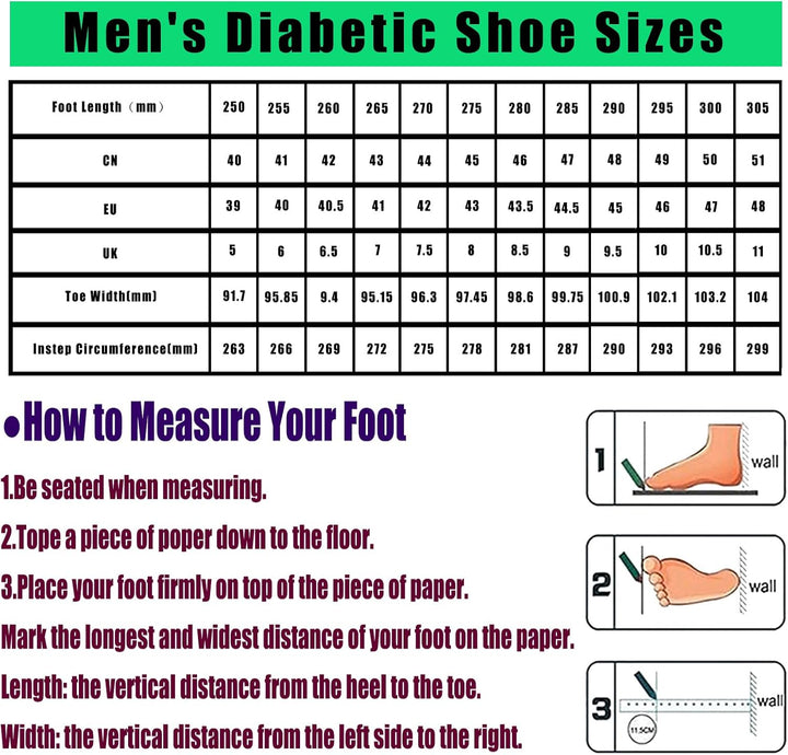 Extra Wide Fit Diabetic Shoes,Close Wide-Fitting Touch Bar-Strap Slippers Adjustable Hook and Loop Comfy Swollen Feet Shoe,