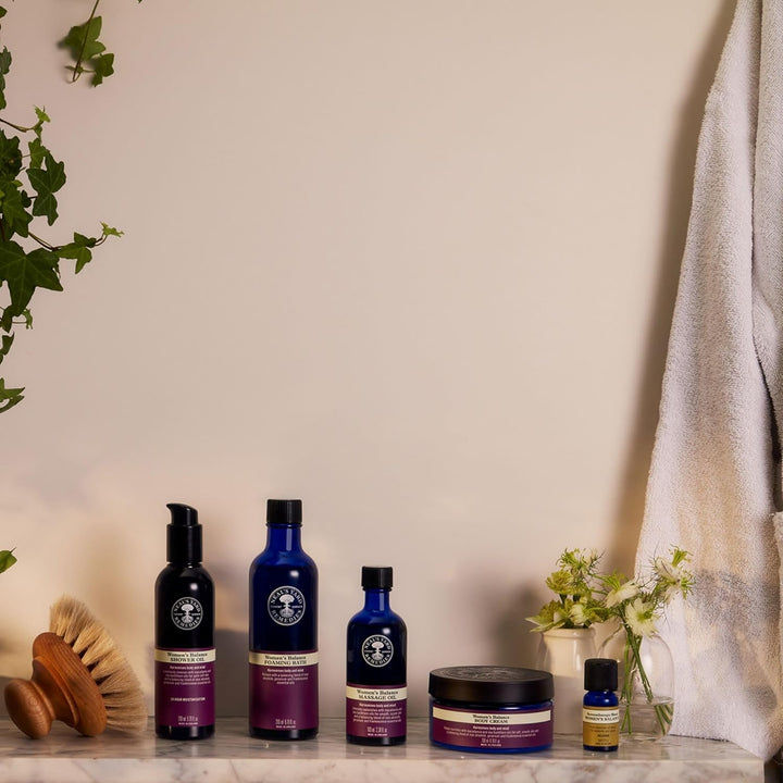 | Women'S Balance Shower Oil | Skin Moisturiser Gifts for Women | Nourishing Cleansing Oil with a Balancing Blend of Essential Oils | 200Ml